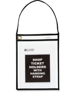 C-Line Shop Ticket Holders With Hanging Straps, Stitched