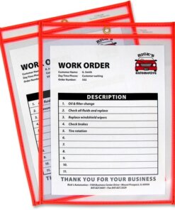 C-Line Neon Shop Ticket Holders, Stitched