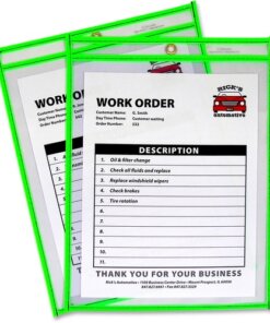 C-Line Neon Shop Ticket Holders, Stitched