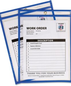 C-Line Neon Colored Stitched Shop Ticket Holders