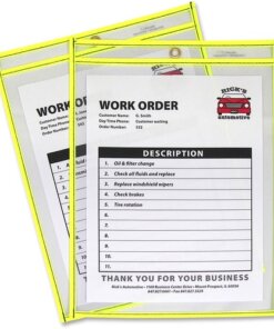 C-Line Neon Shop Ticket Holders, Stitched