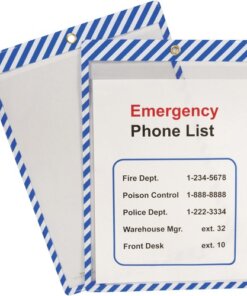 C-Line Safety Striped Shop Ticket Holders