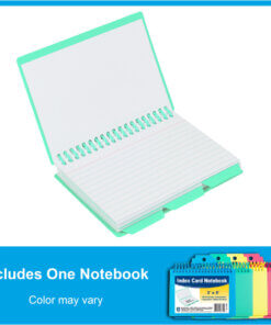 C-Line Spiral Bound Index Card Notebook with Index Tabs