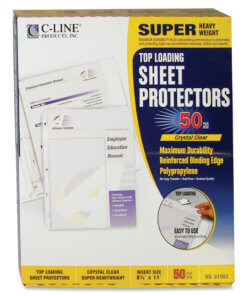C-Line Super Heavyweight Poly Sheet Protectors