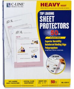 C-Line Heavyweight Poly Sheet Protectors