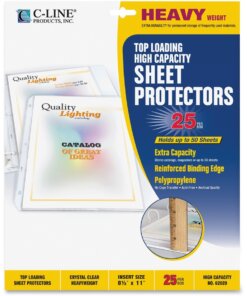 C-Line High Capacity Heavyweight Poly Sheet Protectors