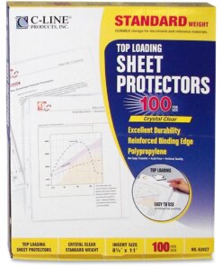 C-Line Standard Weight Poly Sheet Protectors