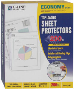C-Line Economy Weight Poly Sheet Protectors