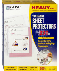C-Line Heavyweight Poly Sheet Protectors