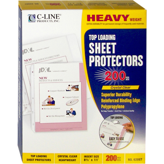 C-Line Heavyweight Poly Sheet Protectors
