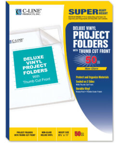 C-Line Deluxe Vinyl Project Folders