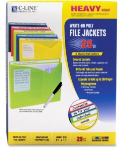 C-Line Write-On Poly File Jackets