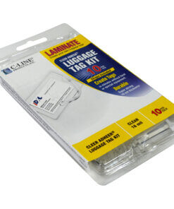 C-Line Super Heavyweight Cleer Adheer Luggage Tag with Straps