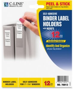 C-Line Self-Adhesive Binder Label Holders