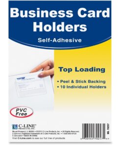 C-Line Self-Adhesive Business Card Holders