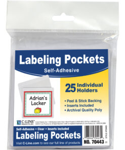 C-Line Self-Adhesive Labeling Pockets