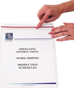 C-Line 82912 Industrial Zipper Seal Shop Ticket Holder