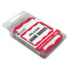 Red Scalloped Edge C-Line Self-Adhesive Name Tags