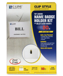 C-Line Clip Style Badge Holder Kit