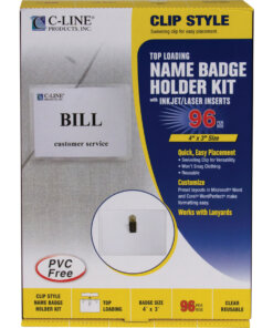 C-Line Clip Style Name Badge Holder Kit