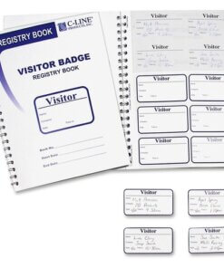 C-Line Visitor Badges with Registry Log