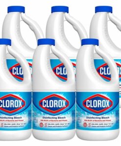 6 containers of clorox bleach