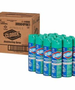 12 cans of clorox disinfectant spray