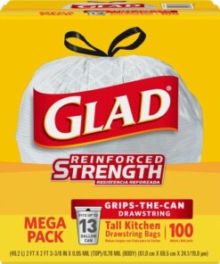 Glad ForceFlex Tall Kitchen Drawstring Trash Bags