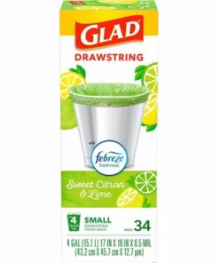 Glad Small Kitchen Drawstring Trash Bags