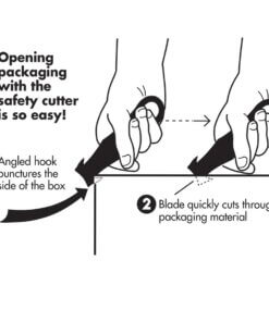 Garvey Steel Blade Plastic Handle Safety Cutter