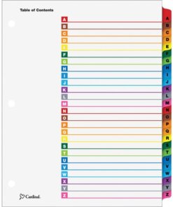 Cardinal A-Z OneStep Index System