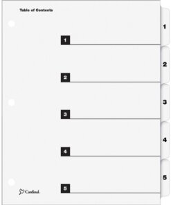 Cardinal OneStep Numbered Index System