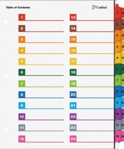 Cardinal OneStep Printable Dividers