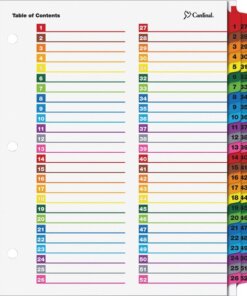 Cardinal OneStep Printable Dividers