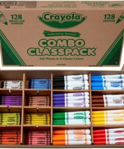 Crayola 8-Color Crayons/Markers Combo Classpack