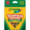 Crayola Triangular Anti-roll Crayons