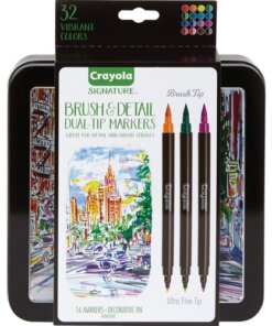 Crayola Brush & Detail Dual Tip Markers