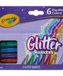 Crayola 6 Color Glitter Markers