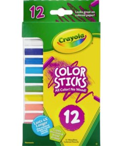 Crayola 12 Color Sticks Woodless Colored Pencils