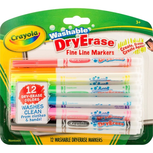 Crayola Washable Dry Erase Fine Line Markers