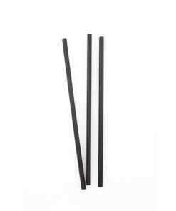 3 black straws