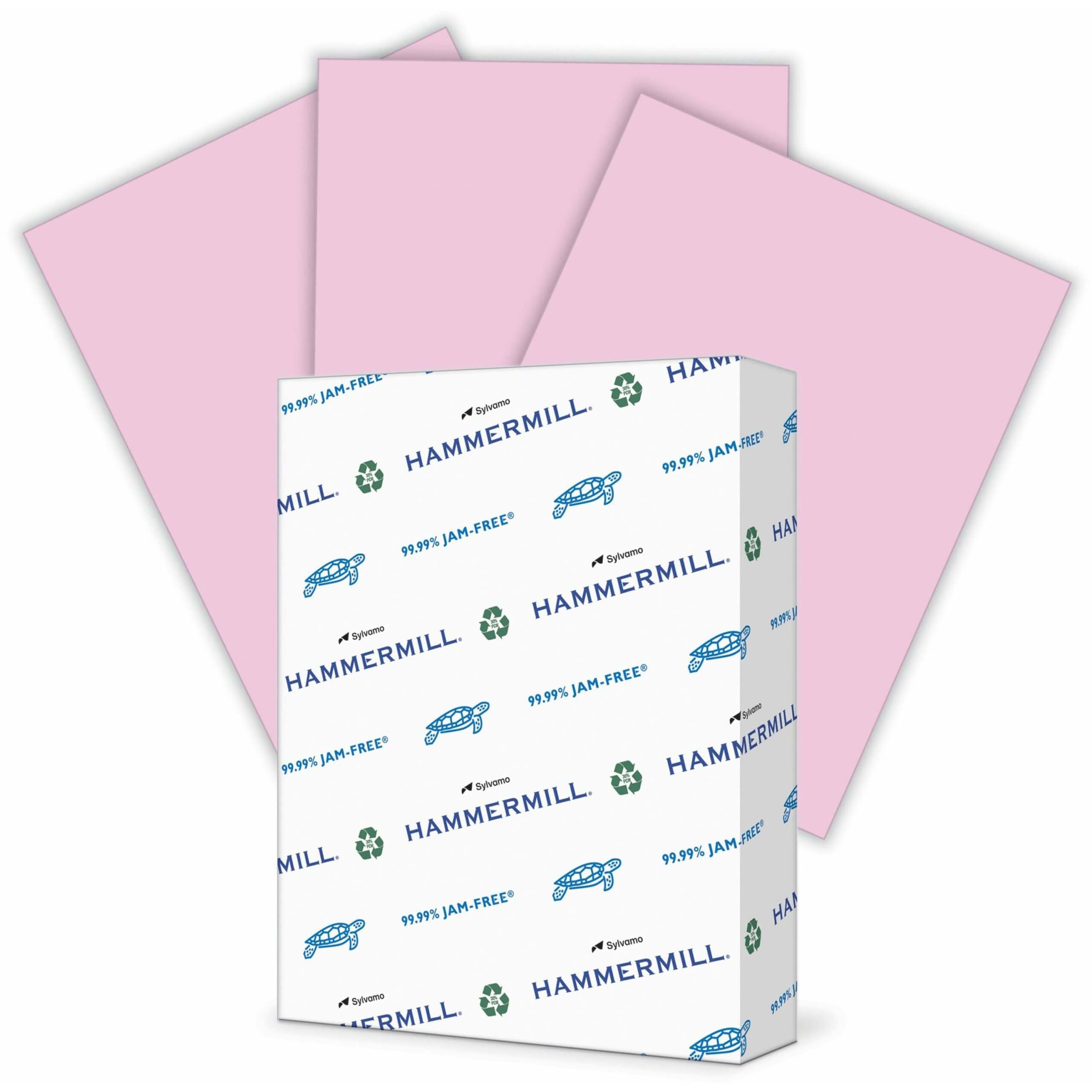 Hammermill Colors Recycled Copy Paper - Lilac - Letter - 8 1/2" x 11" - 20 lb Basis Weight - Smooth - 500 / Ream - SFI, FSC - Archival-safe, Acid-free, Jam-free