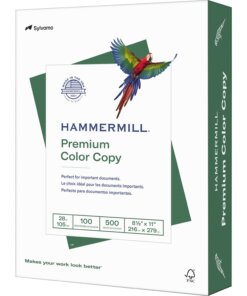 Hammermill Premium Color Copy Paper - White - 100 Brightness - Letter - 8 1/2" x 11" - 28 lb Basis Weight - 500 / Ream - FSC