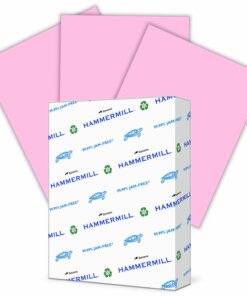 Hammermill Colors Recycled Copy Paper - Pink - Letter - 8 1/2" x 11" - 20 lb Basis Weight - Smooth - 500 / Ream - SFI, FSC - Archival-safe, Acid-free, Jam-free