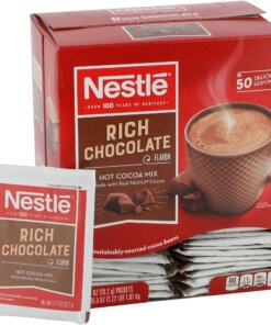 Nestle Rich Chocolate Hot Cocoa Packets - Powder - 0.71 oz - Packet - 50 / Box
