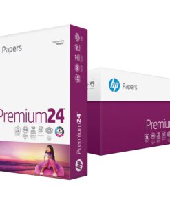 HP Paper, Premium 24lb Paper - 1 Ream - Letter - 8.5" x 11" - 24lb - 500 / Ream - White