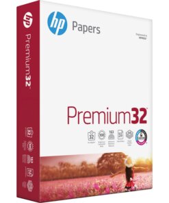 HP Papers Premium32 Laser Paper - White - 100 Brightness - Letter - 8 1/2" x 11" - 32 lb Basis Weight - 500 / Ream - FSC - Acid-free, Heavyweight