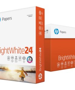 HP Papers BrightWhite24 Office Paper - White - 100 Brightness - Letter - 8 1/2" x 11" - 24 lb Basis Weight - 500 / Ream - FSC - Quick Drying, Smear Resistant