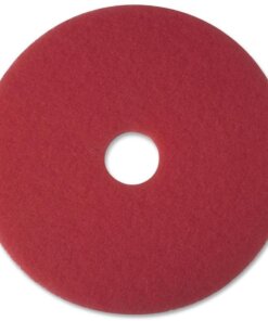 MMM08395 - 3M™ Red Buffer Pad 5100 – 20" Diameter – 5/Carton x 20" Diameter – Polyester Fiber – Red