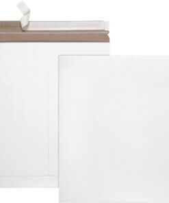 Quality Park Sturdy Fiberboard Photo Mailers - Board - 6" Width x 8" Length - Self-sealing - Fiberboard - 25 / Box - White